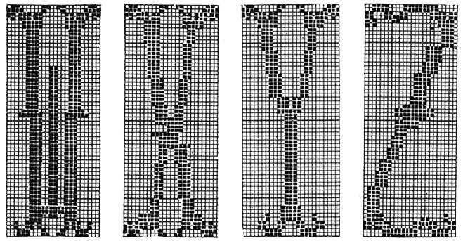 Letter Perfect Bedspread Pattern #653 alphabet chart 6