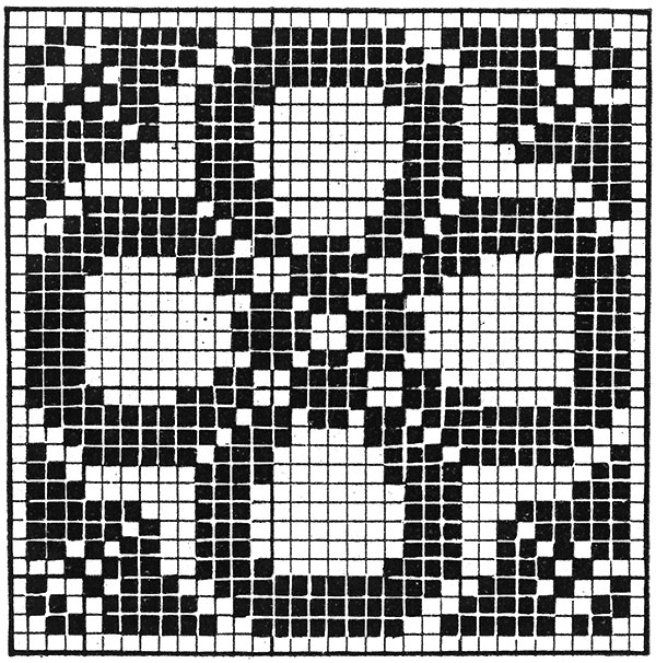 Stepping Stones Bedspread Pattern #656 chart
