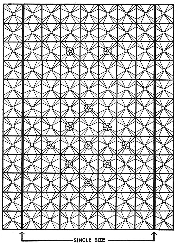 May Queen Bedspread Pattern #661 chart