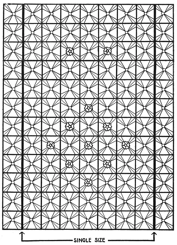 May Queen Bedspread Pattern #661 chart