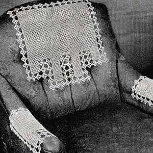 Irish Crochet Chair Set Pattern #7098