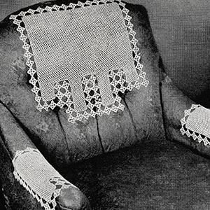 Irish Crochet Chair Set Pattern #7098
