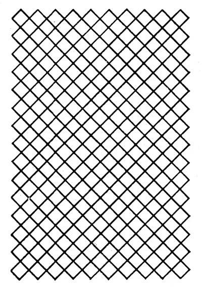 Calico Afghan Pattern #6005 chart