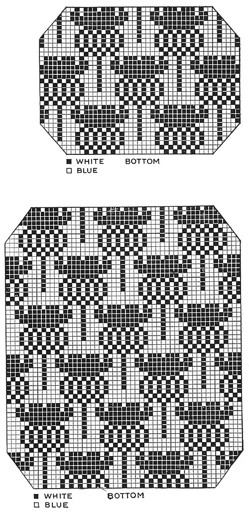 Cottage Chair Set Pattern #7233 chart