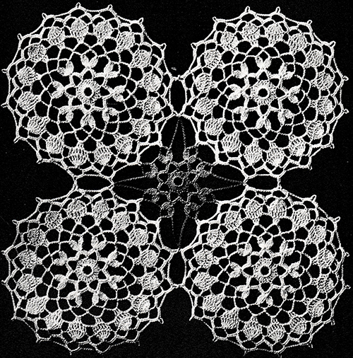 Dance of the Flowers Tablecloth Pattern #7385 motif