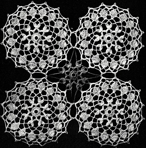 Dance of the Flowers Tablecloth Pattern #7385 motif