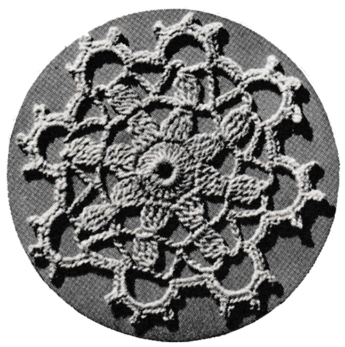 Snowfall Luncheon Set Pattern #7414 motif