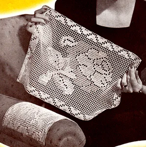 Radiant Rose Runner and Chair Set Pattern #7521