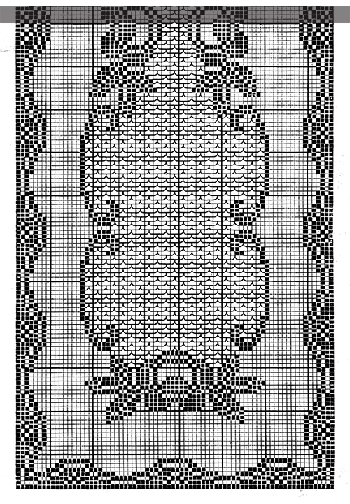 Queen of the Garden Runner Pattern #7399 chart