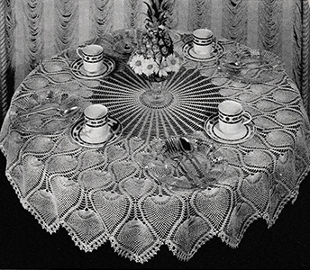 Pineapple Tablecloth Pattern #7592m