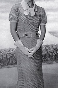 Crocheted Cotton Lace Dress Pattern #102