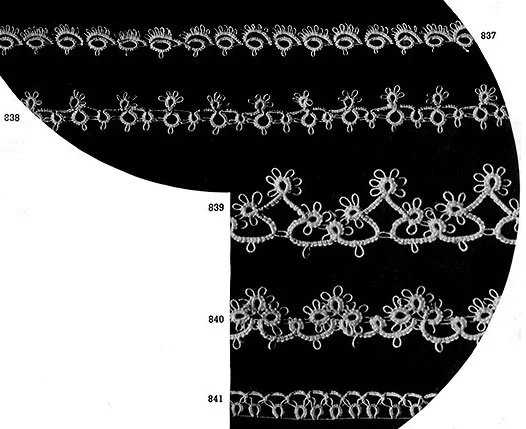 Tatting Edging Patterns #832-841