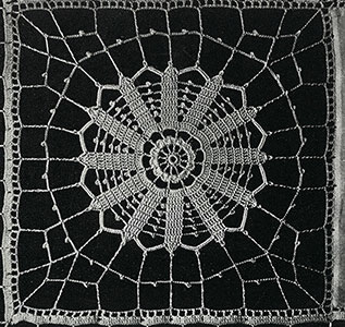 Empire Medallion Tea Cloth Pattern #741 swatch