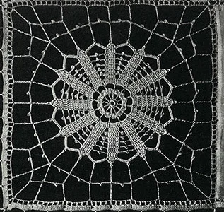 Empire Medallion Tea Cloth Pattern #741 swatch