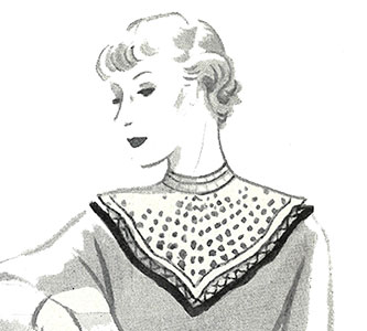 Double V Collar Pattern #2031 front