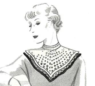 Double V Collar Pattern #2031 front