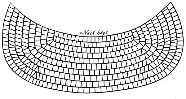 Jabot in Knot Stitch Pattern #296 chart