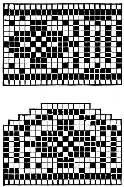 Diamonds on Parade Edging & Insertion Pattern #8090 chart