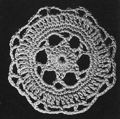 Star Wheel Bedspread Pattern #200 small swatch