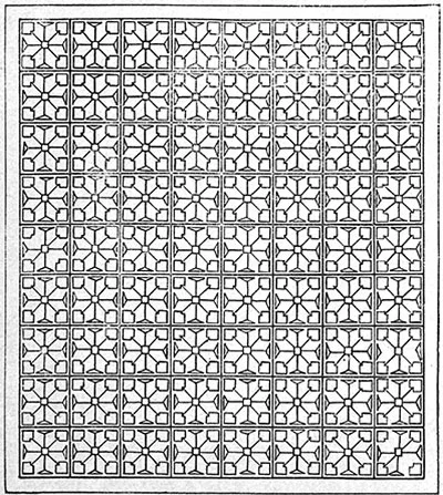 Arrowhead Bedspread Pattern #611 chart