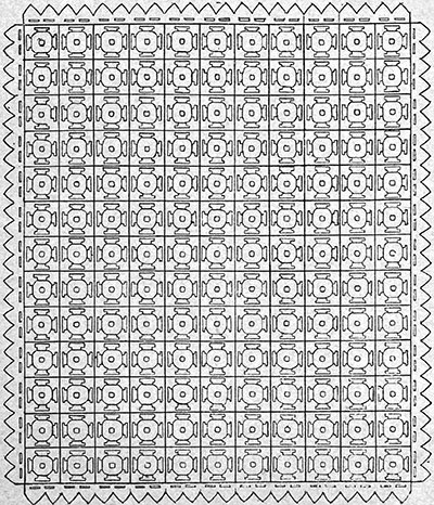 Meadow Daisy Bedspread Pattern #62 chart