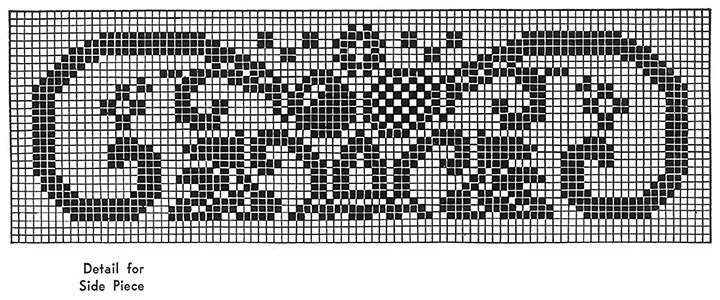 The King Cedric Dinner Cloth Pattern #729 chart 1