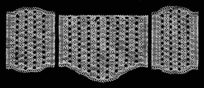 Mosaic Antimacassar Set Pattern #774