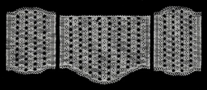 Mosaic Antimacassar Set Pattern #774
