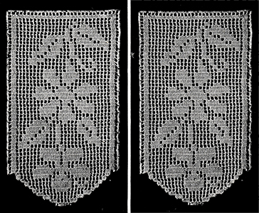 Antimacassar in Filet Crochet Pattern #64