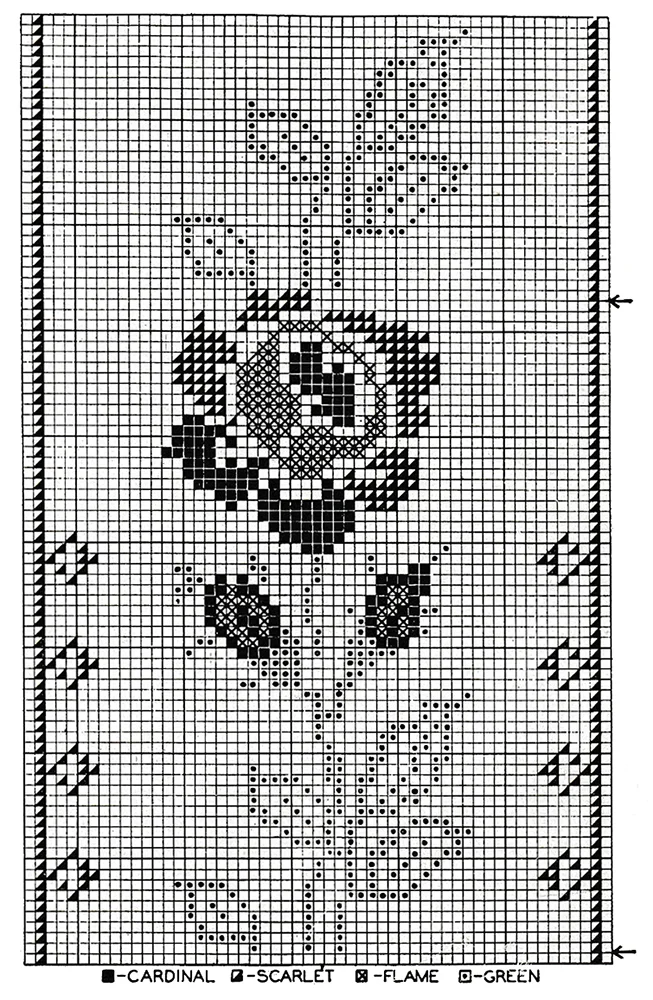 American Rose Afghan Pattern
