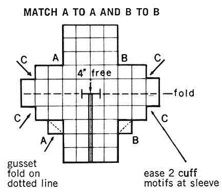 Motif Suit Pattern chart