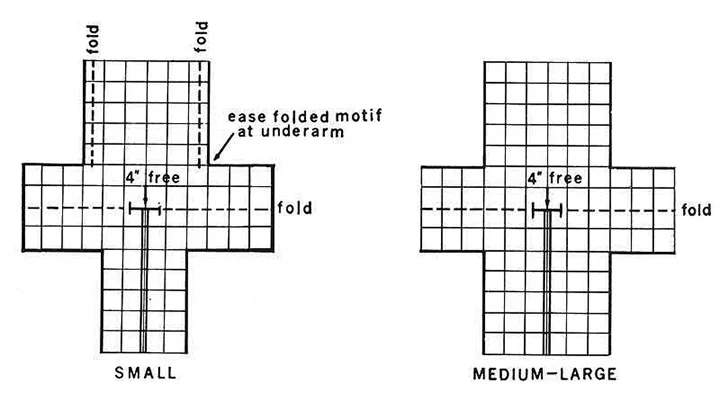 Afghan Coat Pattern chart