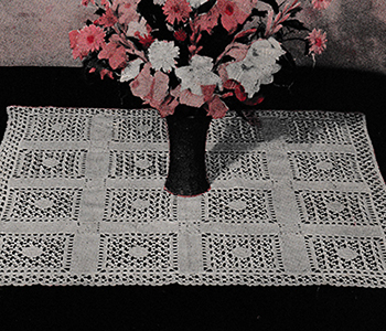 Medallion and Edge for Tea Cloth Pattern