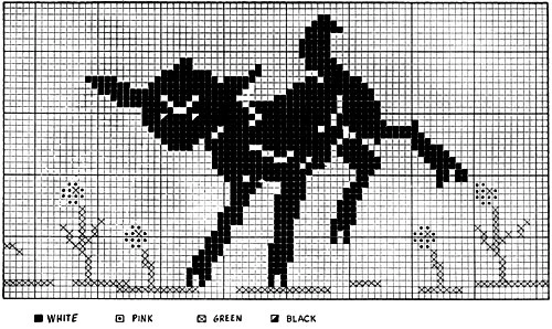Crocheted Lamb Rug Pattern Chart