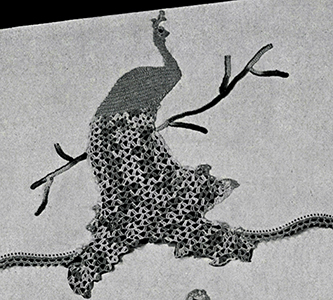 Peacock Pillow Cases Pattern #7401