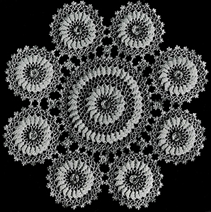 Rambler Rose Doily Pattern #7406