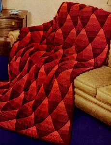 Shaded Diamond Afghan