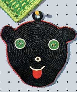 Black Panther Pot Holder Pattern #S-703
