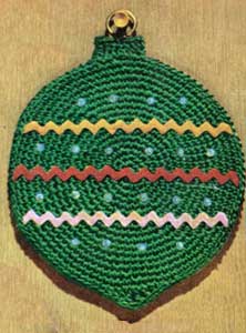Christmas Ball Pot Holder Pattern #S-711
