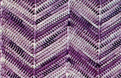 Shaded Chevron Afghan Pattern