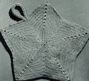 Star Potholder Pattern #9366