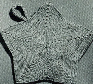 Star Potholder Pattern #9366