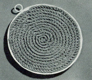 Circle Potholder Pattern #9367