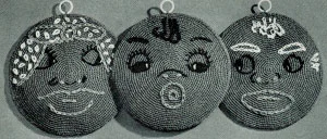 Ma, Pa and Baby Potholders Pattern #9370