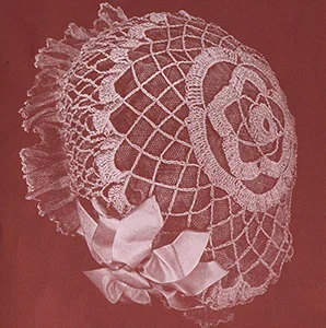 Boudoir Cap in Open Work Pattern #17