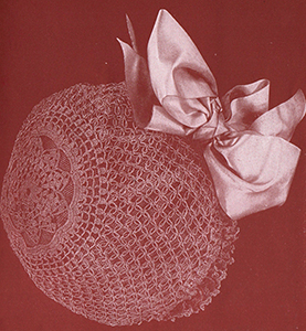 Boudoir Cap with Medallion Pattern #18