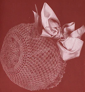 Boudoir Cap with Medallion Pattern #18
