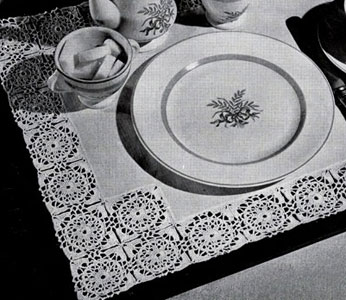 Tray Mat Motif Edging Pattern