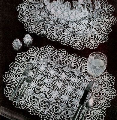 Pineapple Luncheon Set Pattern #7860