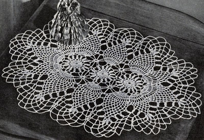 Pineapple Oval Doily Pattern #7861